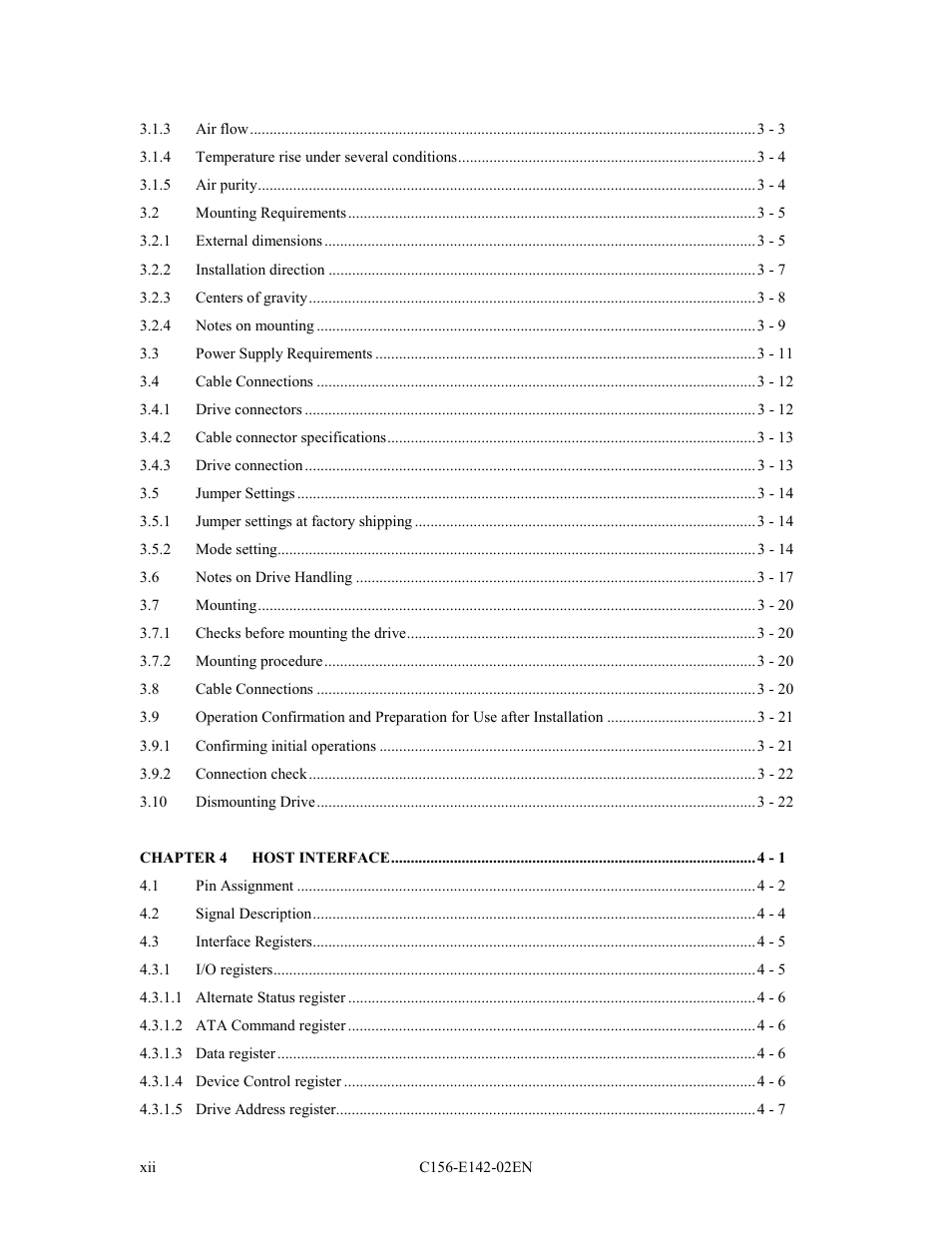 FUJITSU MCE3130AP User Manual | Page 12 / 175