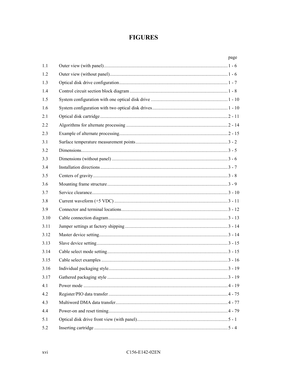 Figures | FUJITSU MCE3130AP User Manual | Page 16 / 175