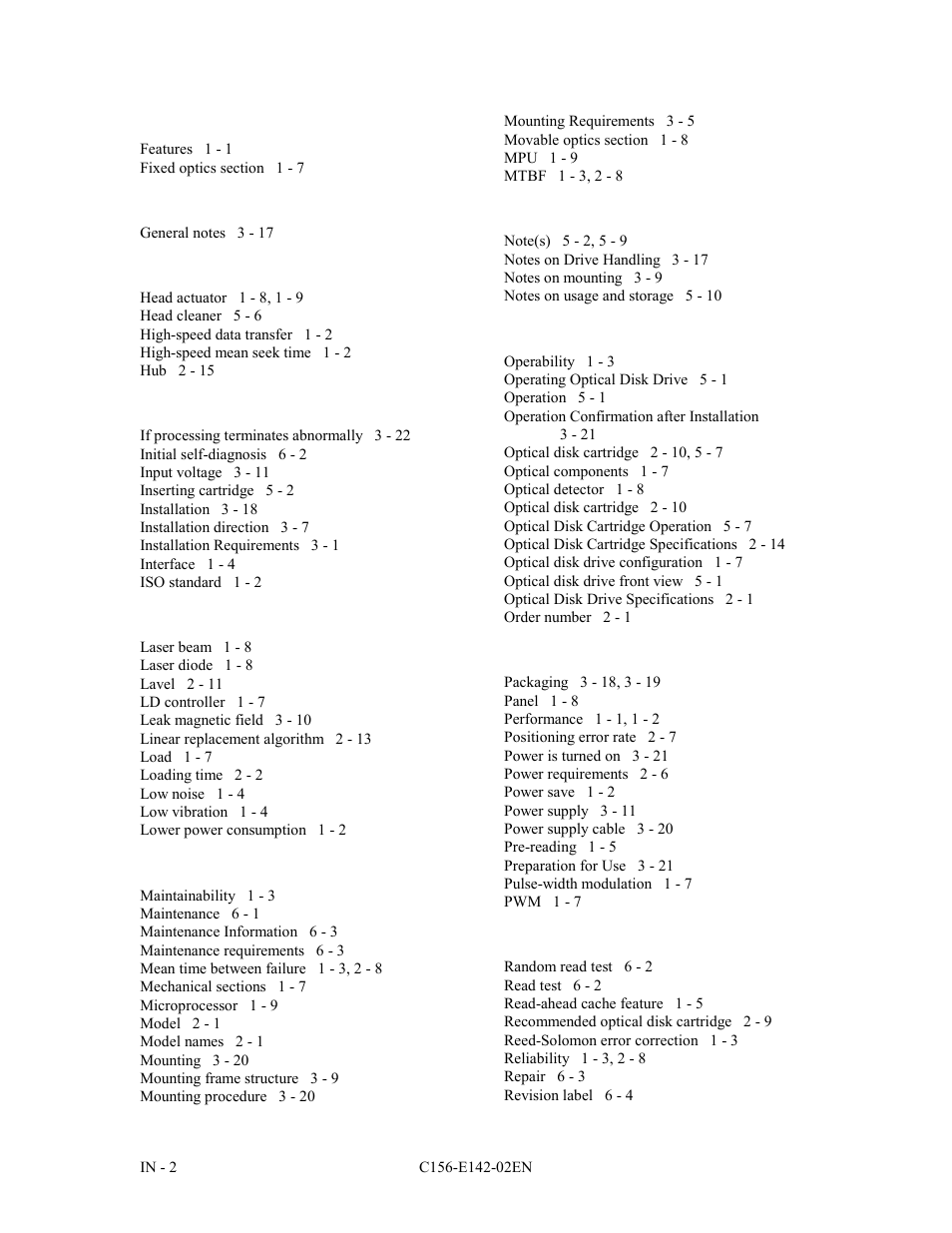 FUJITSU MCE3130AP User Manual | Page 171 / 175