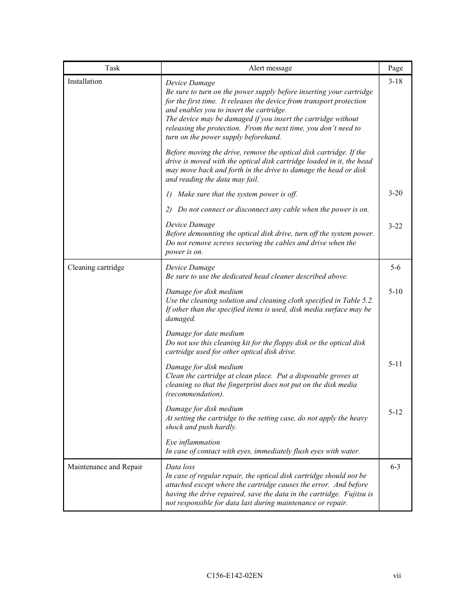 FUJITSU MCE3130AP User Manual | Page 8 / 175