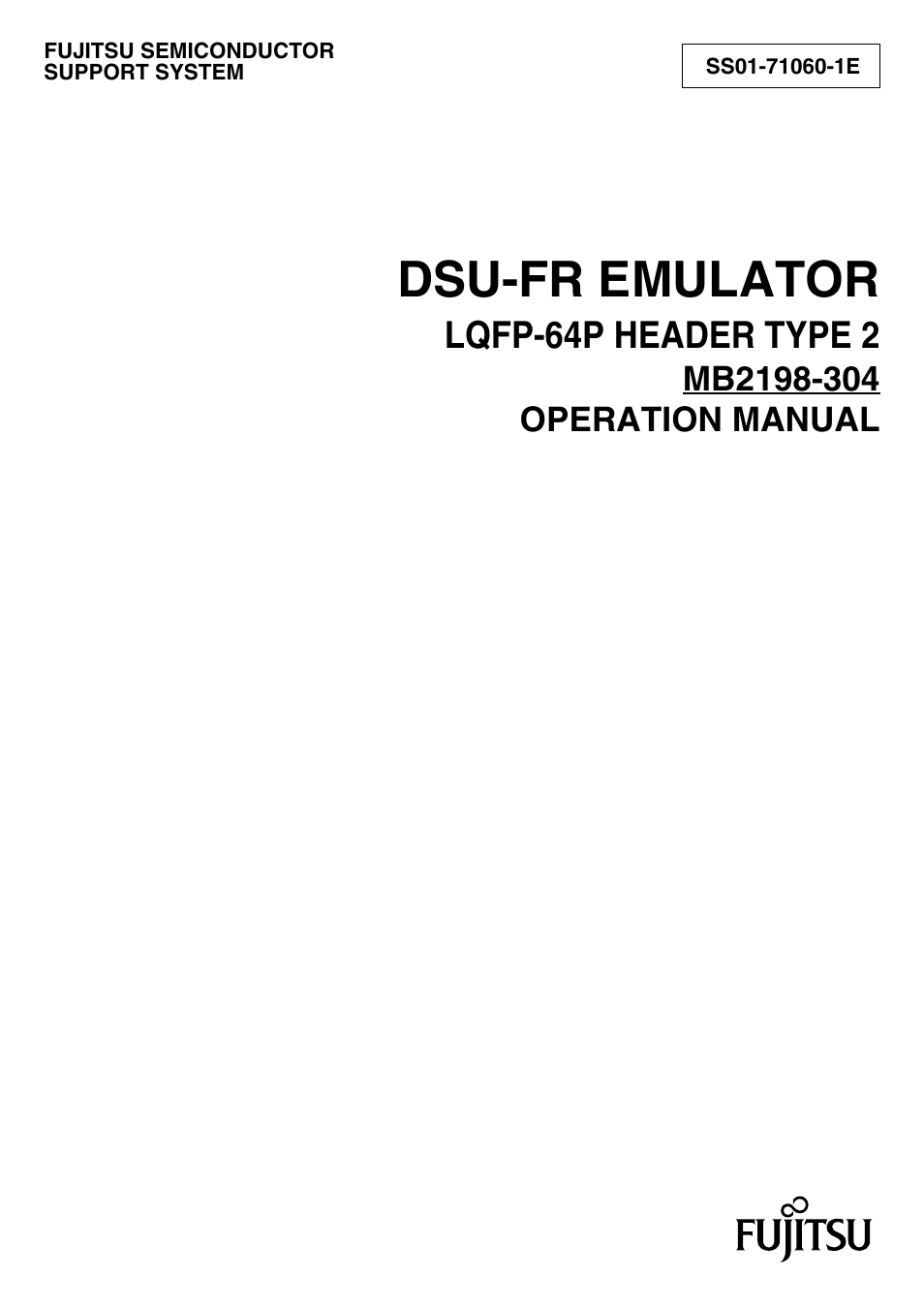 FUJITSU LQFP-64P User Manual | 16 pages