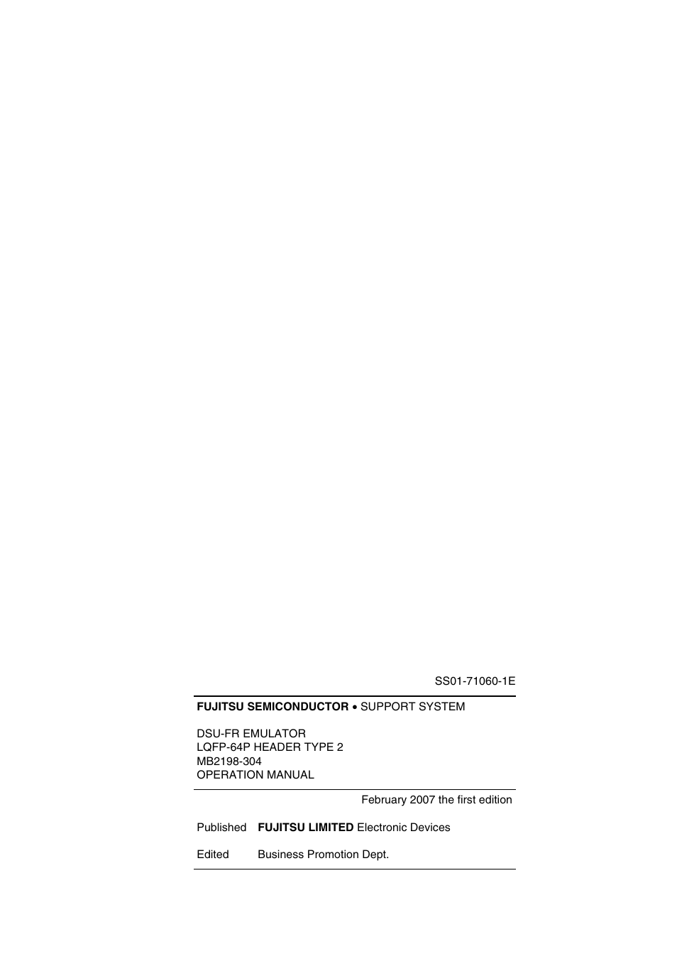 FUJITSU LQFP-64P User Manual | Page 15 / 16