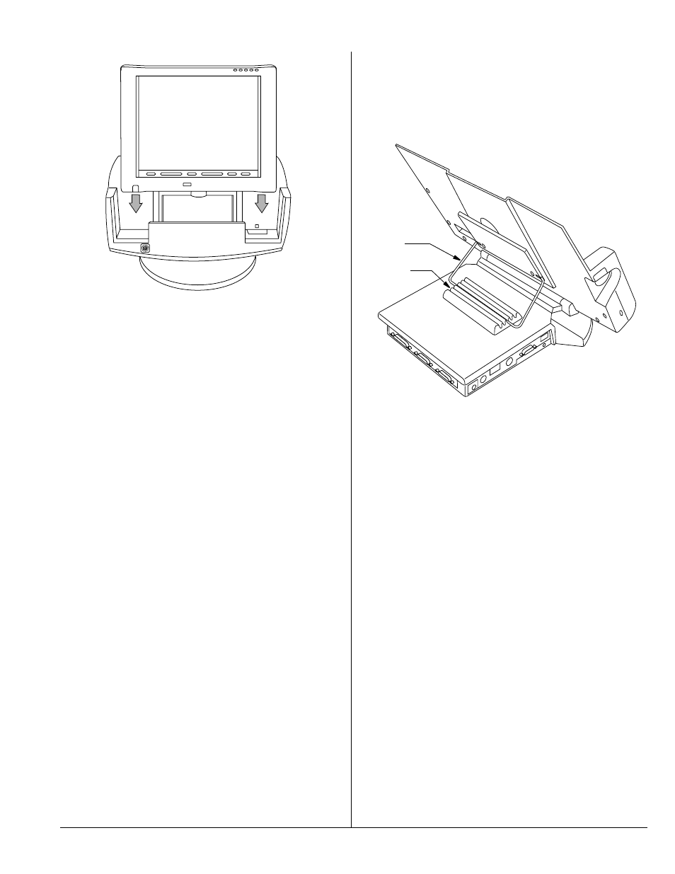 Removing the stylistic 3400, Adjusting the stylistic 3400’s viewing angle | FUJITSU Mini-Dock Stylistic 3400 User Manual | Page 3 / 3