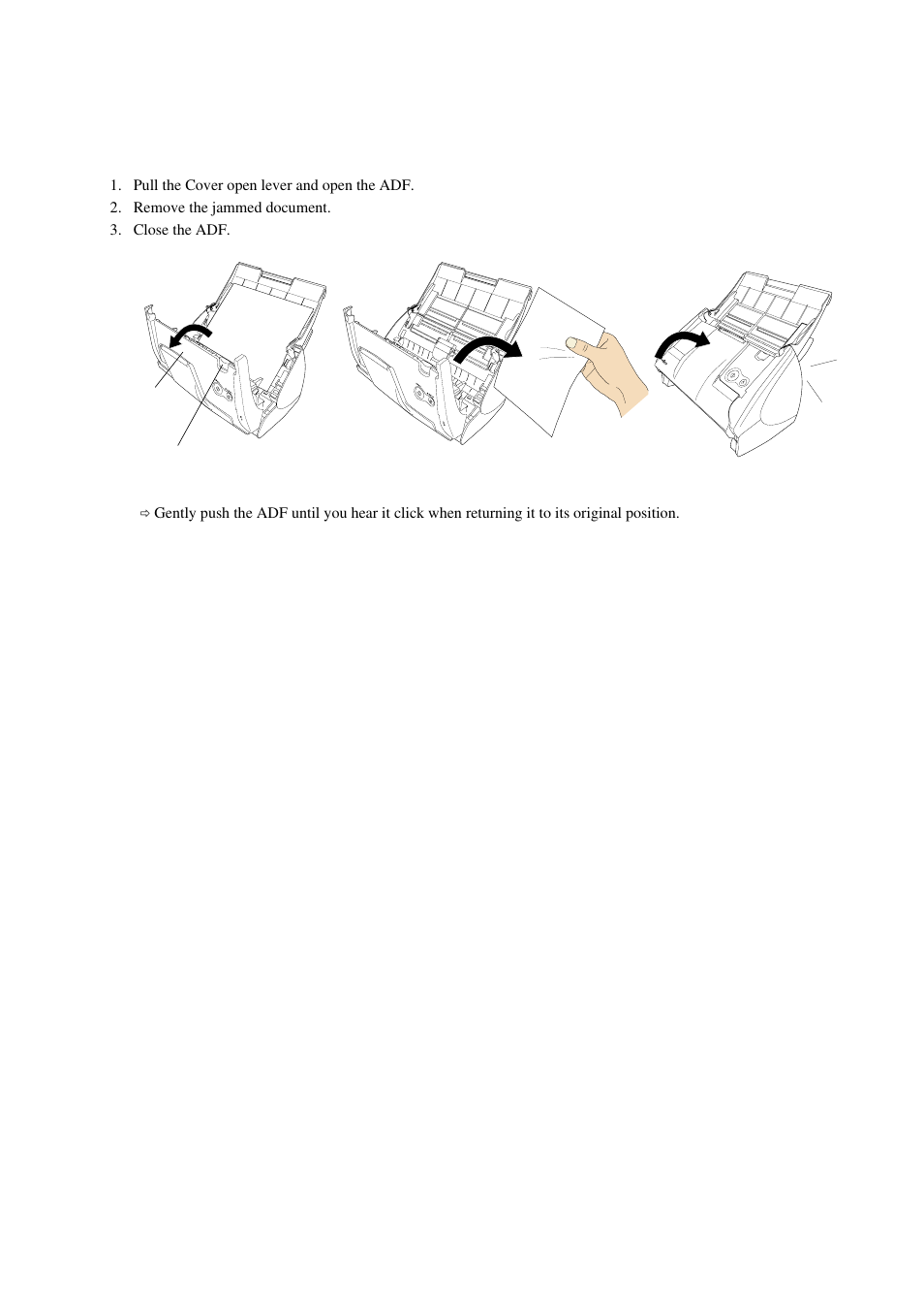 Clearing paper jams | FUJITSU S500M User Manual | Page 13 / 24