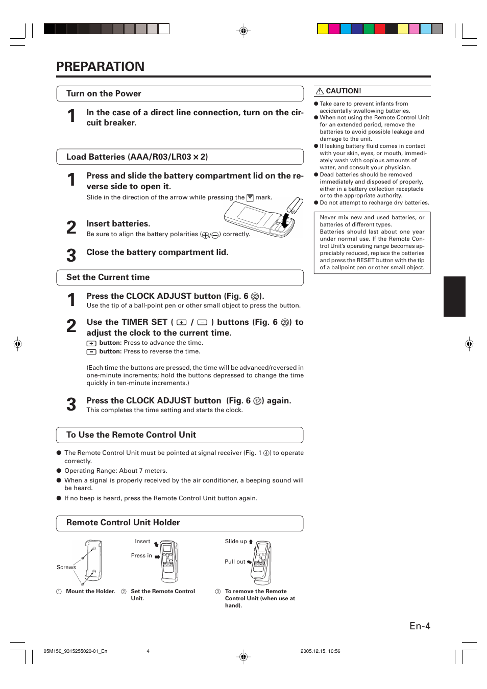 Preparation | FUJITSU HALCYON AOU18CL User Manual | Page 7 / 19