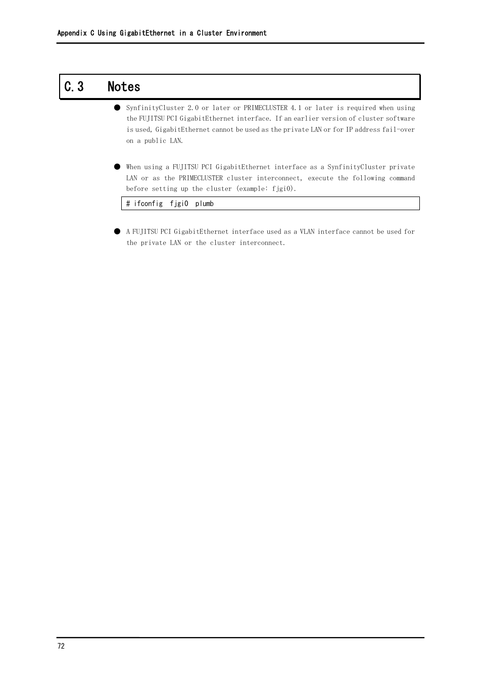 C.3 notes | FUJITSU Solaris PCI GigabitEthernet 3.0 User Manual | Page 79 / 115