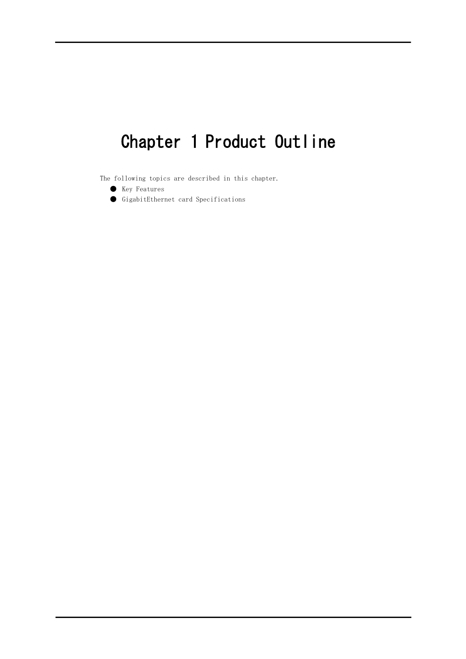Chapter 1 product outline | FUJITSU Solaris PCI GigabitEthernet 3.0 User Manual | Page 8 / 115