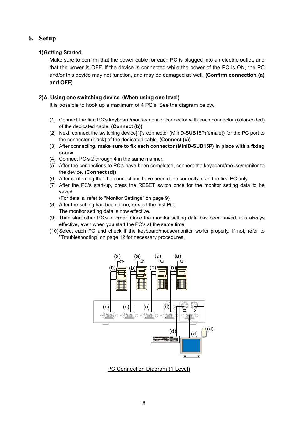 Setup | FUJITSU FS-1004EX User Manual | Page 8 / 16