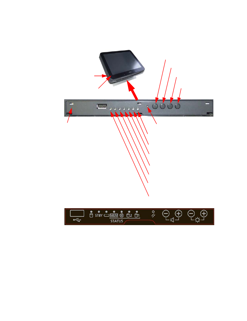 12 leds and buttons | FUJITSU TeamPoS 7000 User Manual | Page 13 / 50