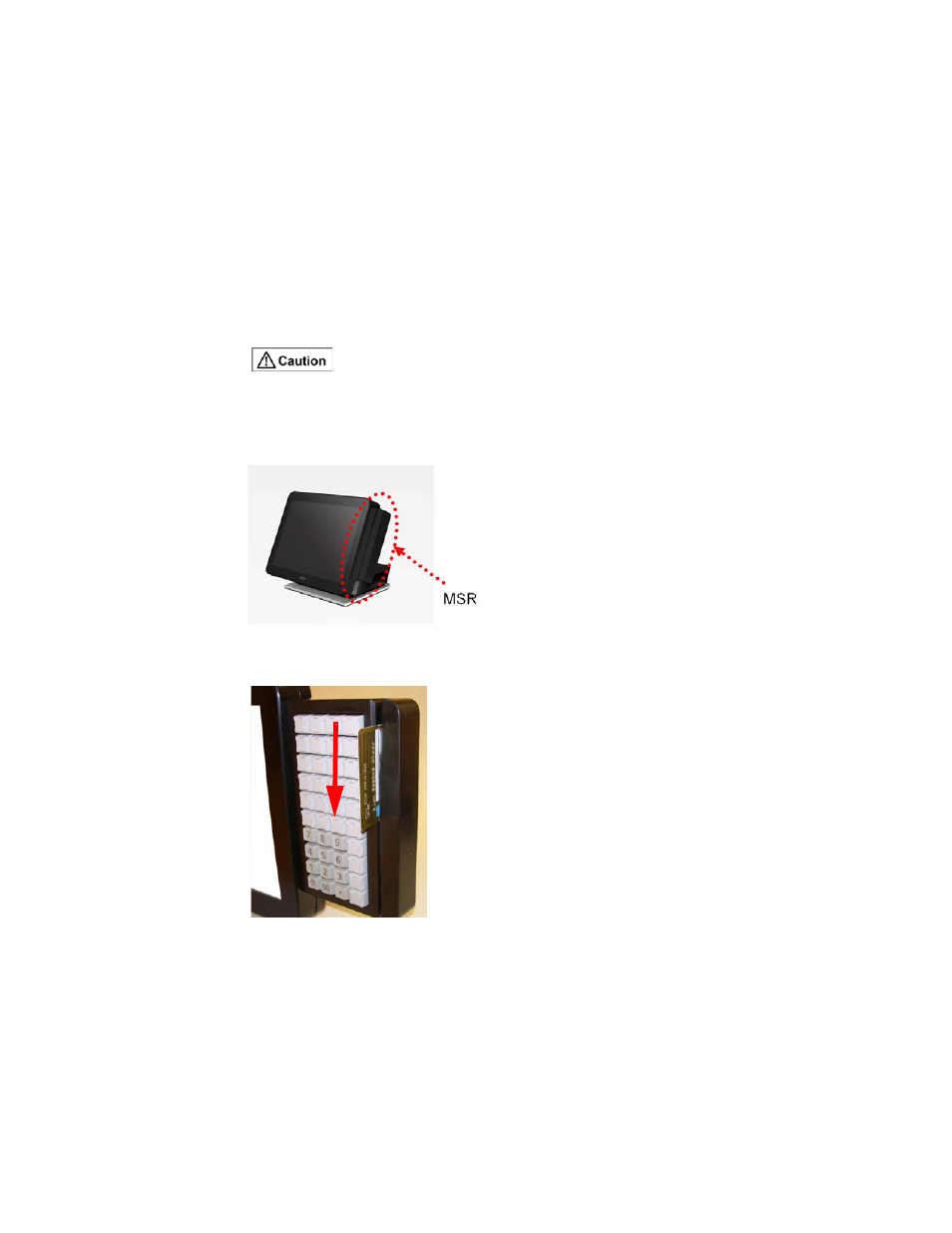 5 using the (optional) msr | FUJITSU TeamPoS 7000 User Manual | Page 25 / 50