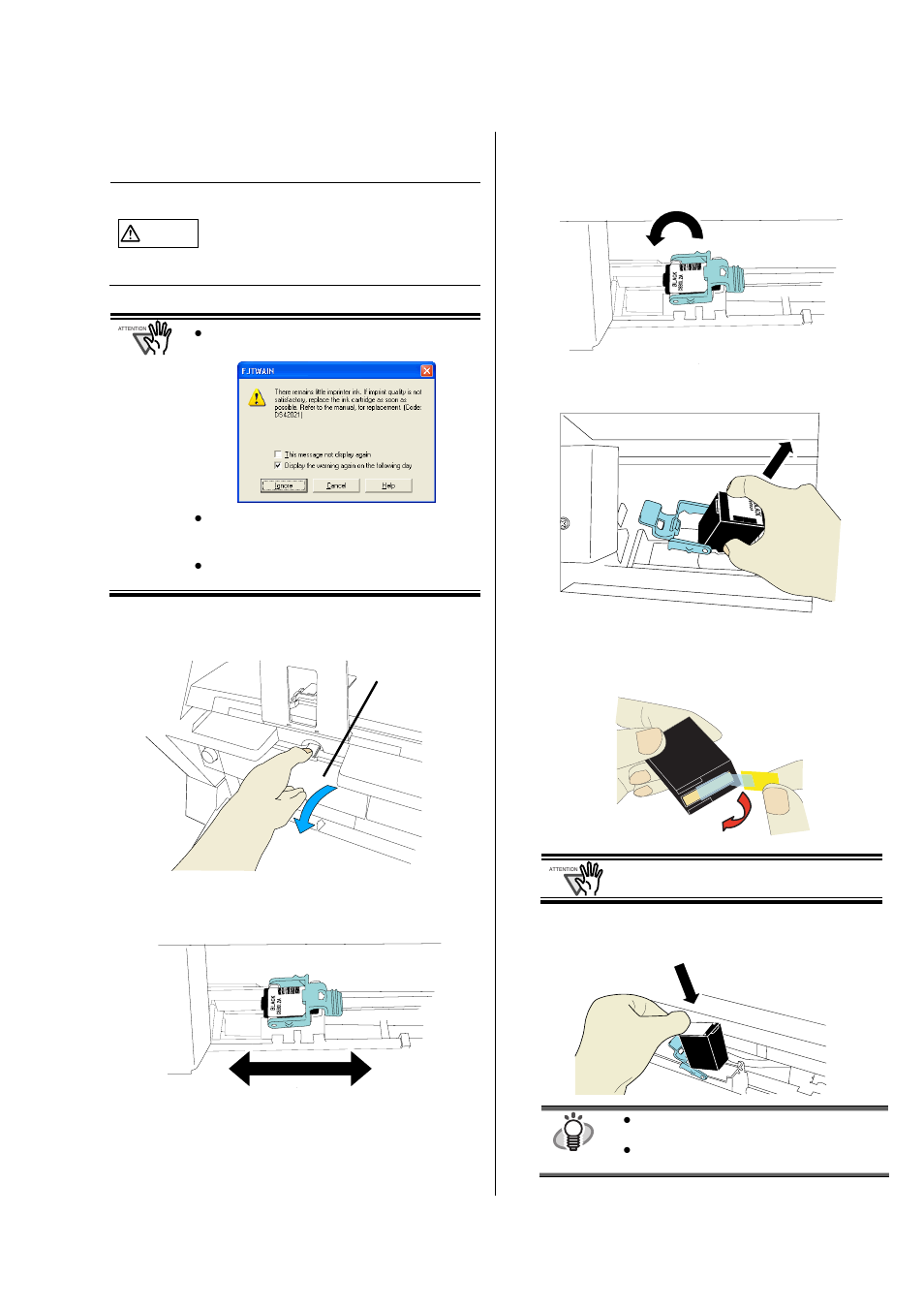 6 replacing the print cartridge | FUJITSU FI-590PRF User Manual | Page 11 / 17