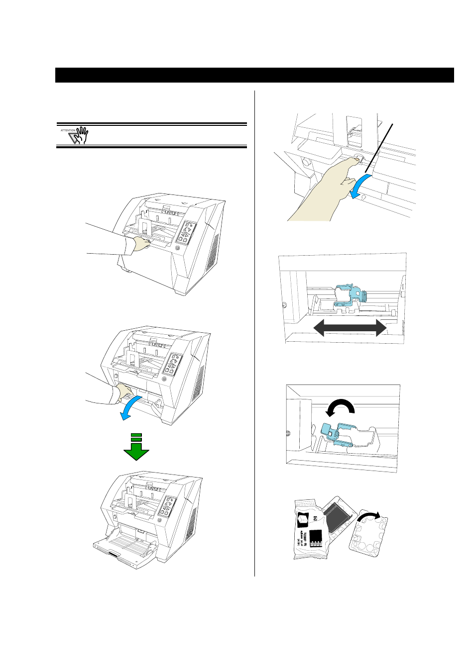 Basic operations, 1 installing the print cartridge | FUJITSU FI-590PRF User Manual | Page 7 / 17