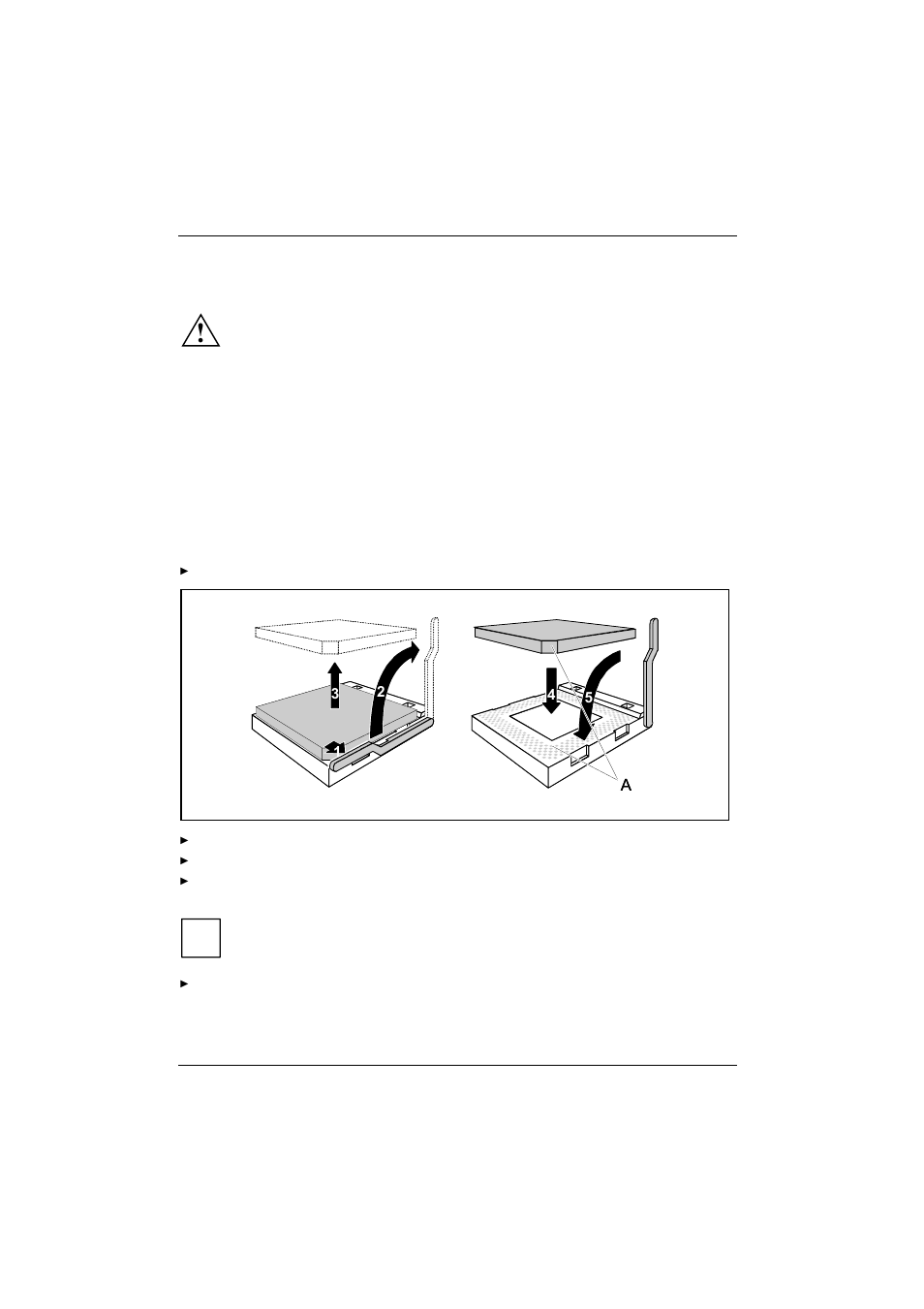 Add-on modules / upgrading, Installing and removing processors, Installing the processor with heat sink and fan | Ee "installing and removing processors, Ound in "installing and removing processors" c | FUJITSU D1522 User Manual | Page 27 / 44