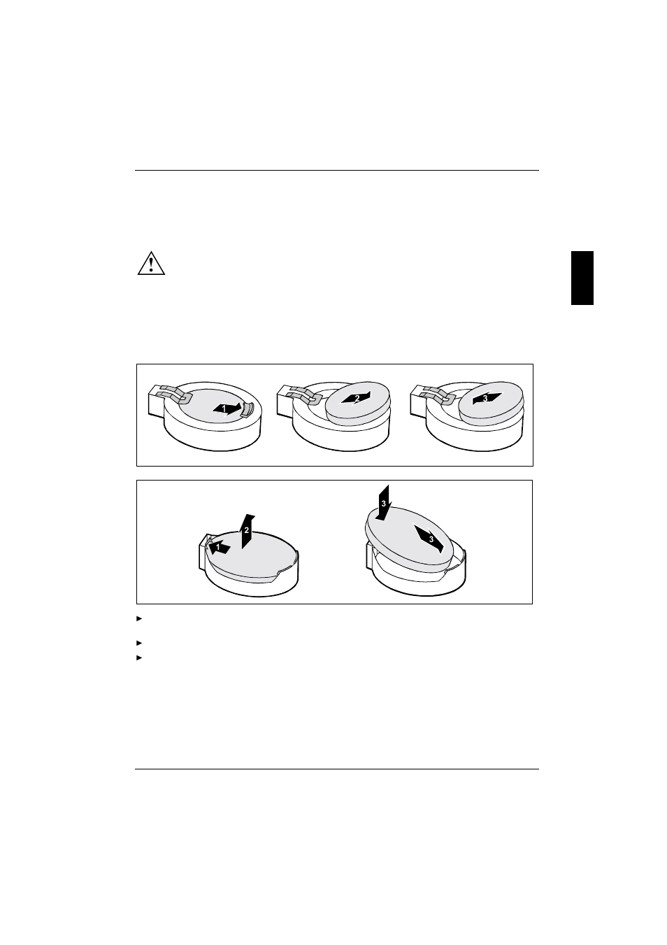 Replacing lithium battery | FUJITSU D1522 User Manual | Page 32 / 44