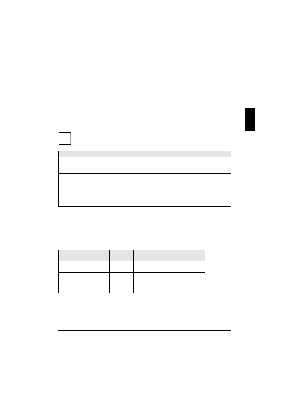 Annex, Electrical properties, Loadability for connections and fuses | Mainboard current requirement, Annex electrical properties, Ee "electrical properties, Led "electrical properties") | FUJITSU D1522 User Manual | Page 36 / 44
