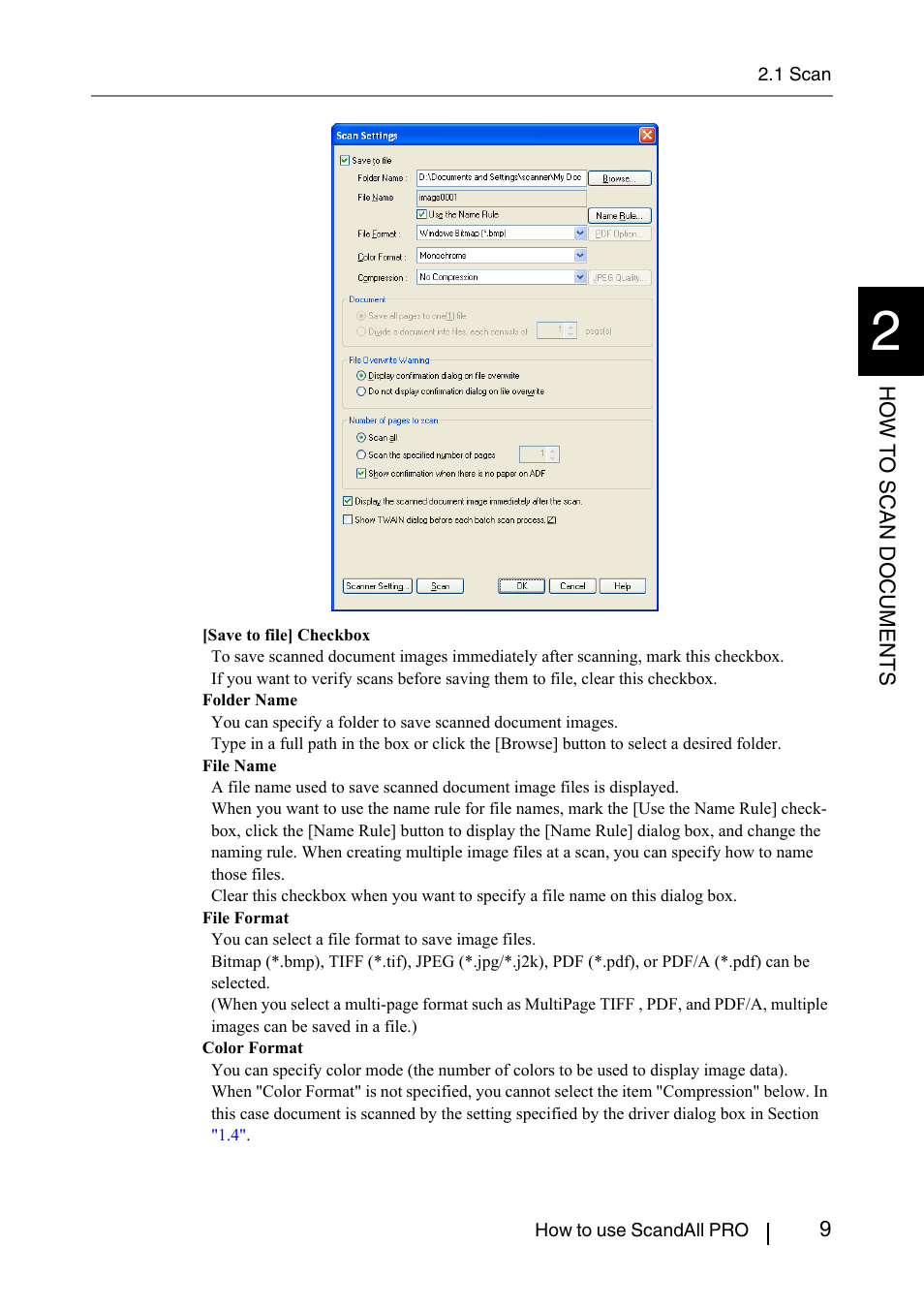 FUJITSU ScandAll PRO P2WW-2410-01ENZ0 User Manual | Page 15 / 45