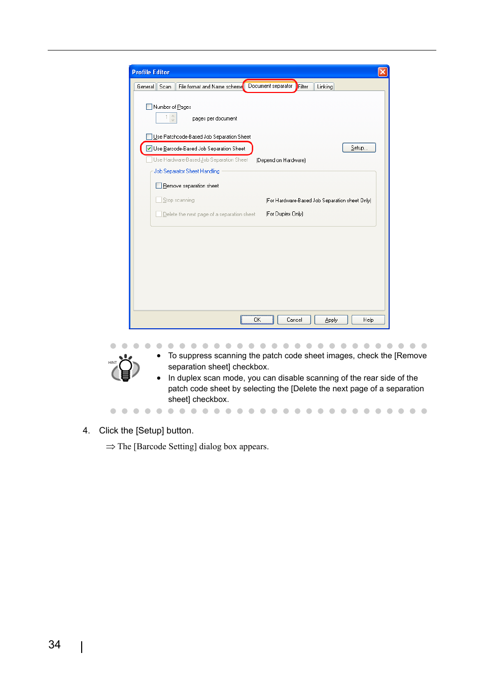 FUJITSU ScandAll PRO P2WW-2410-01ENZ0 User Manual | Page 40 / 45