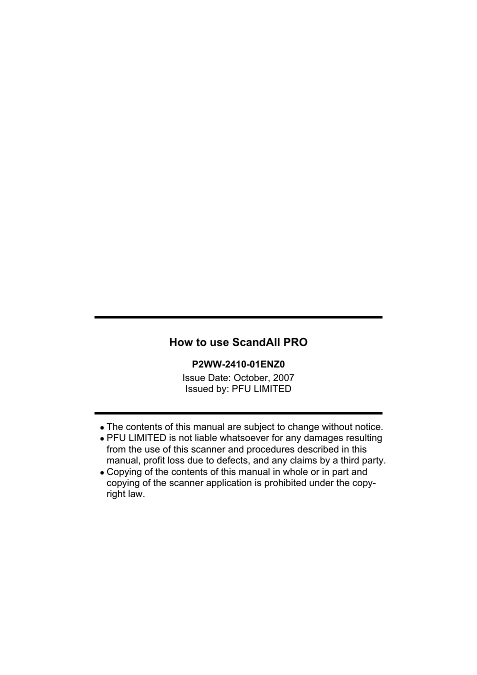 How to use scandall pro | FUJITSU ScandAll PRO P2WW-2410-01ENZ0 User Manual | Page 45 / 45