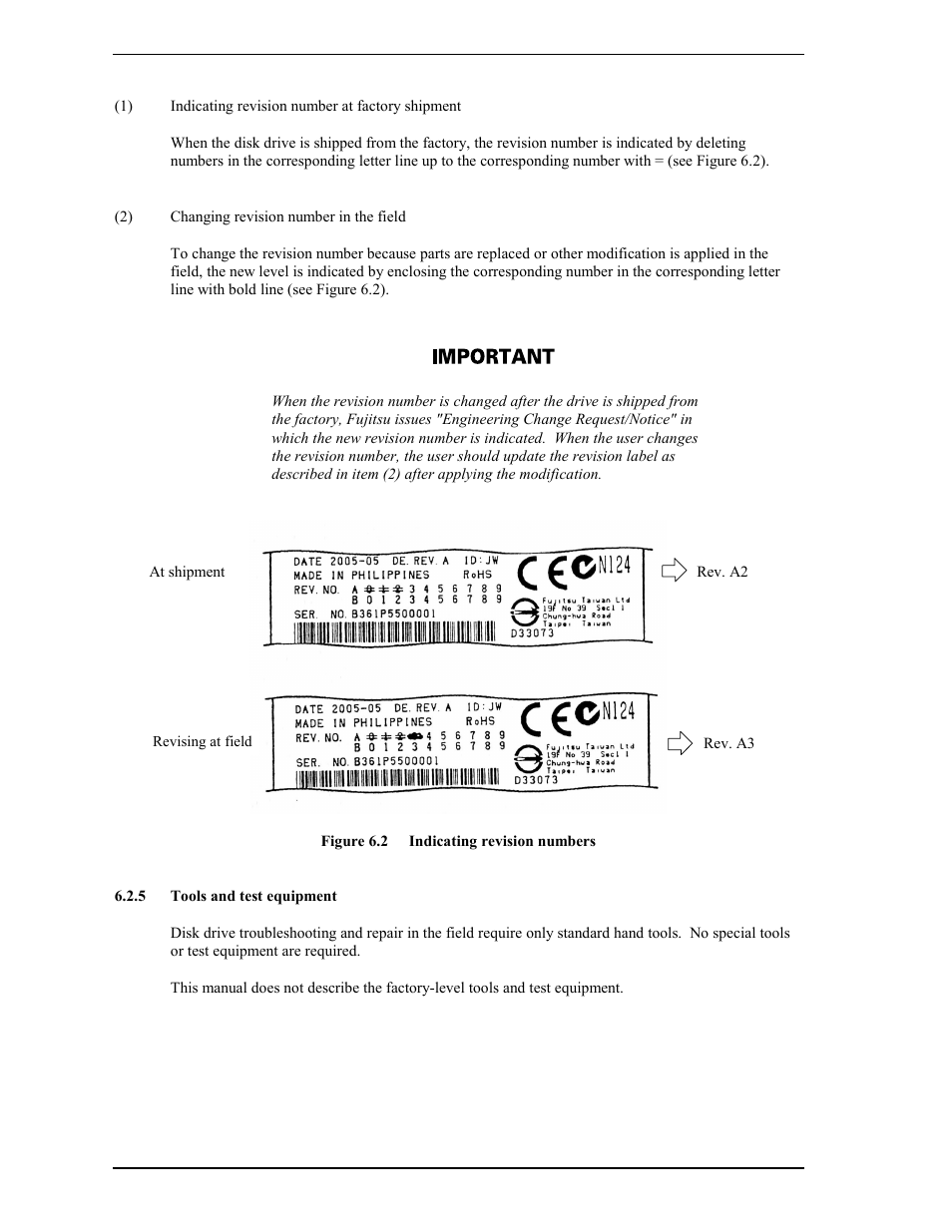 5 tools and test equipment | FUJITSU MAY2073RC User Manual | Page 72 / 94