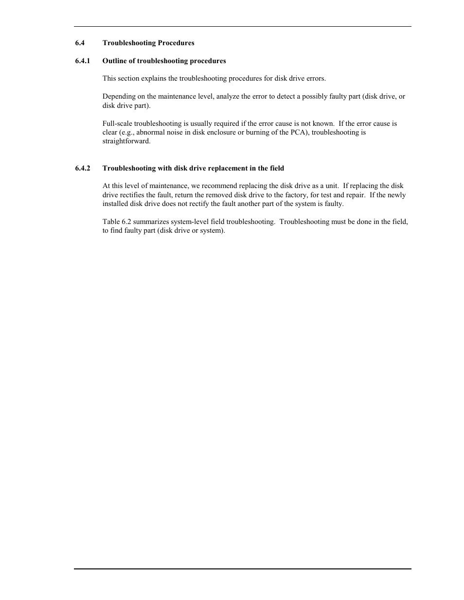 4 troubleshooting procedures, 1 outline of troubleshooting procedures | FUJITSU MAY2073RC User Manual | Page 75 / 94