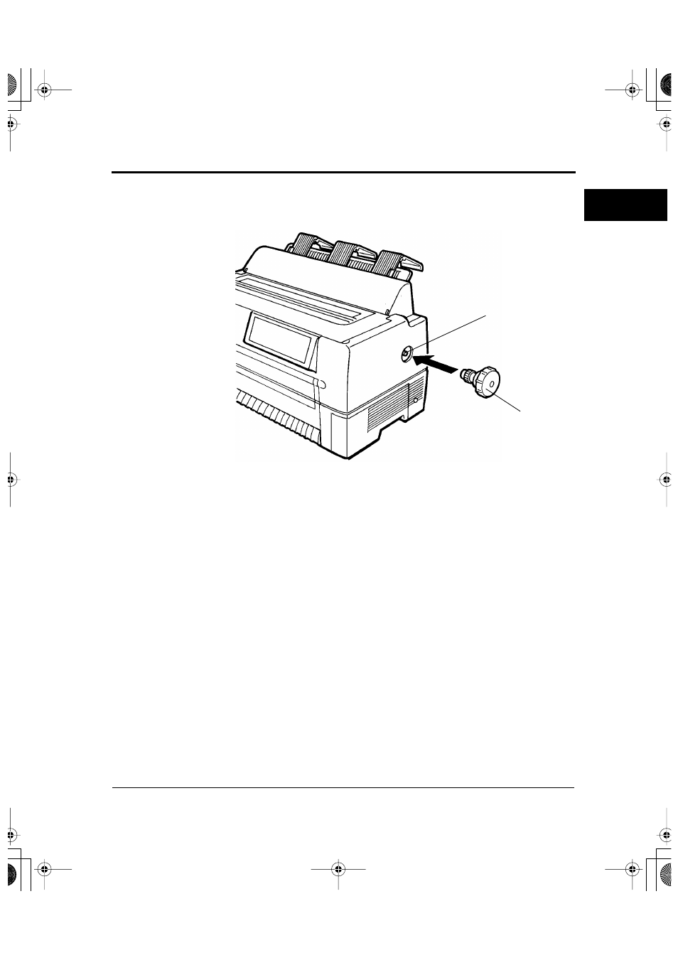 Installing the platen knob -3, Installing the platen knob | FUJITSU DL6600Pro User Manual | Page 20 / 247