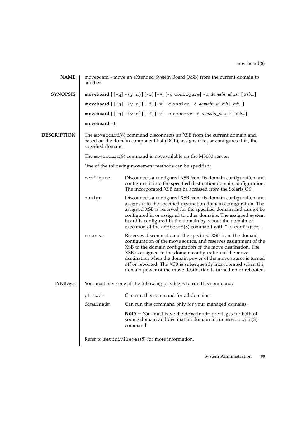 Moveboard | FUJITSU SPARC ENTERPRISE M9000 User Manual | Page 123 / 560