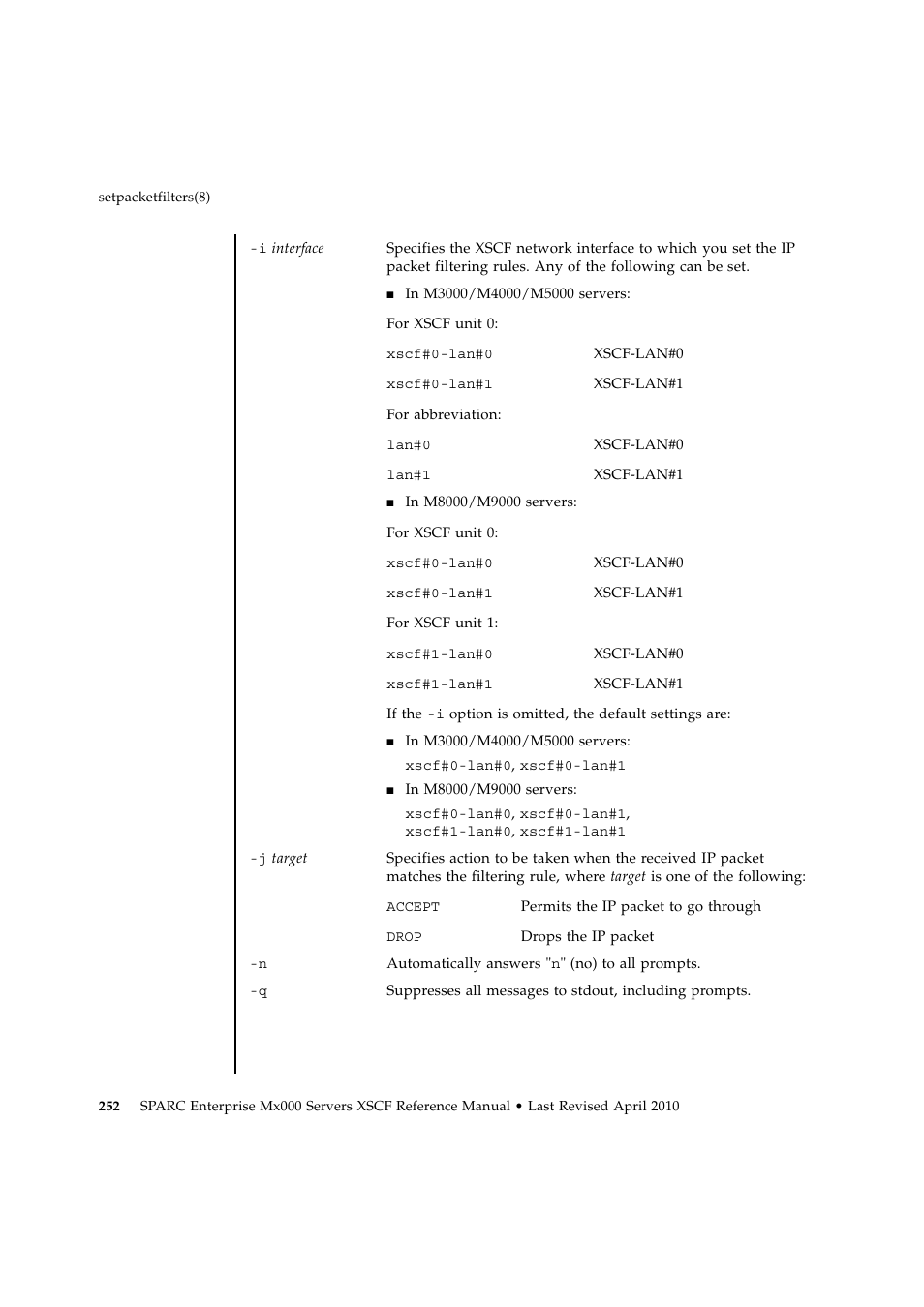 FUJITSU SPARC ENTERPRISE M9000 User Manual | Page 276 / 560