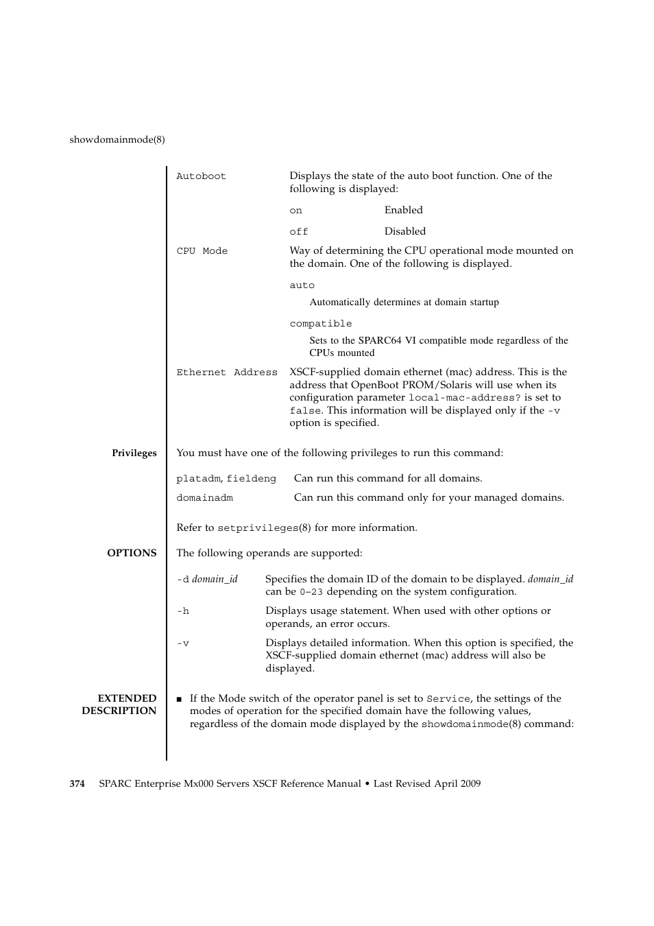 FUJITSU SPARC ENTERPRISE M9000 User Manual | Page 398 / 560