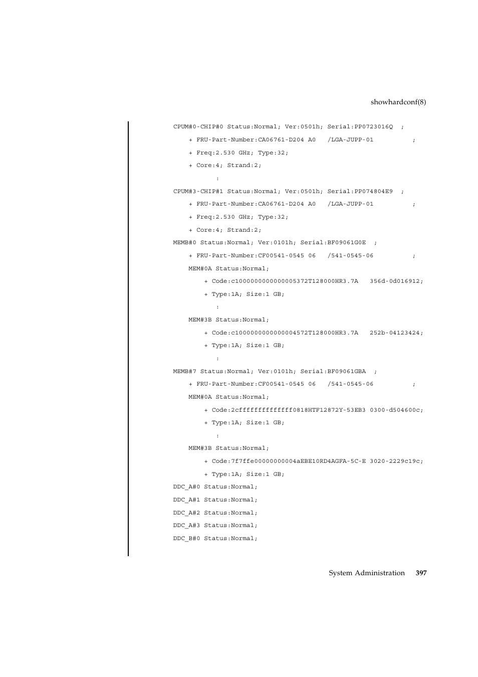 FUJITSU SPARC ENTERPRISE M9000 User Manual | Page 421 / 560