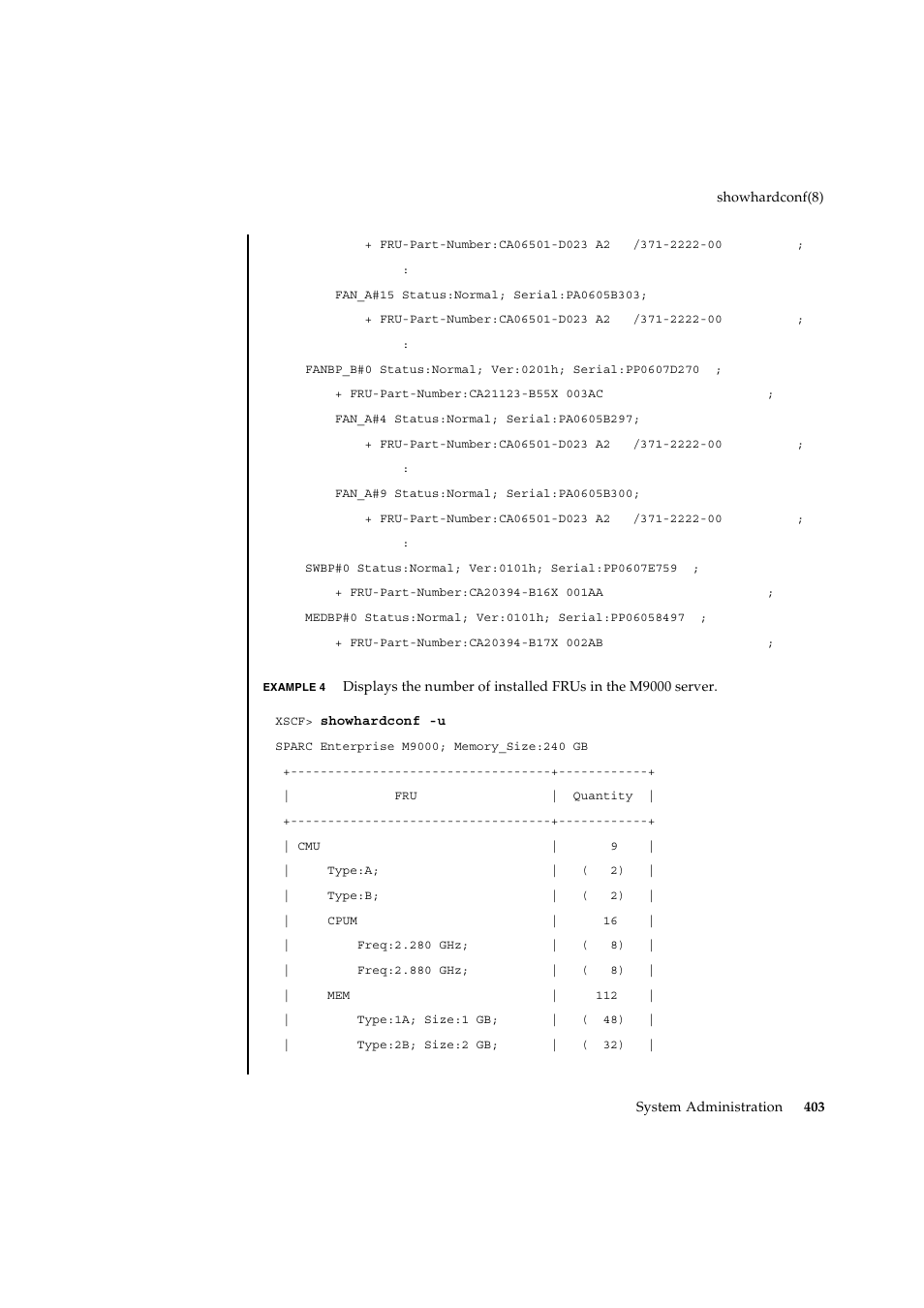 FUJITSU SPARC ENTERPRISE M9000 User Manual | Page 427 / 560