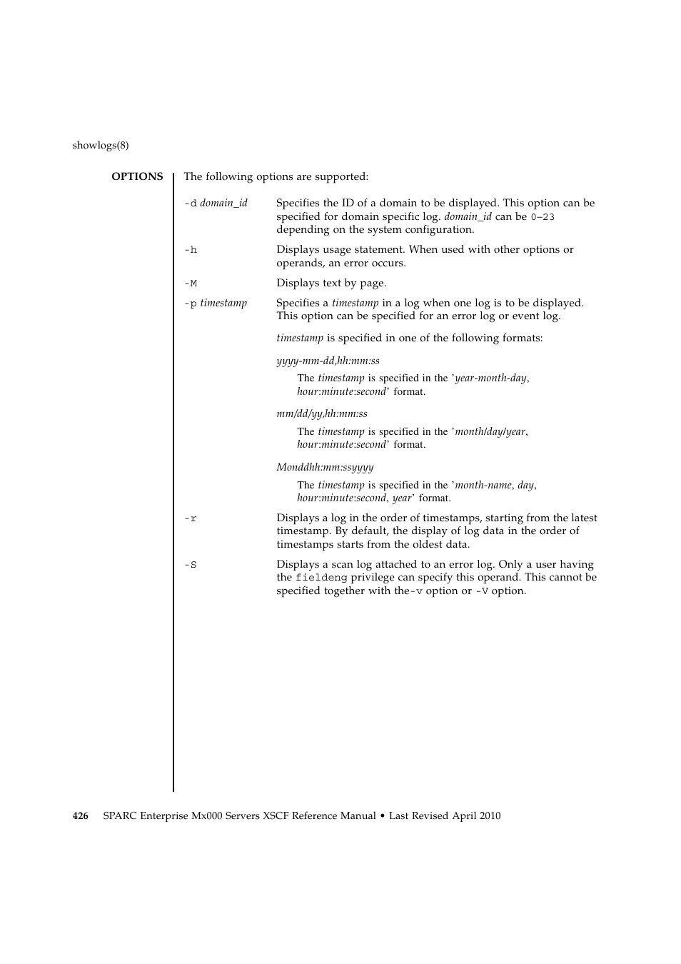 FUJITSU SPARC ENTERPRISE M9000 User Manual | Page 450 / 560