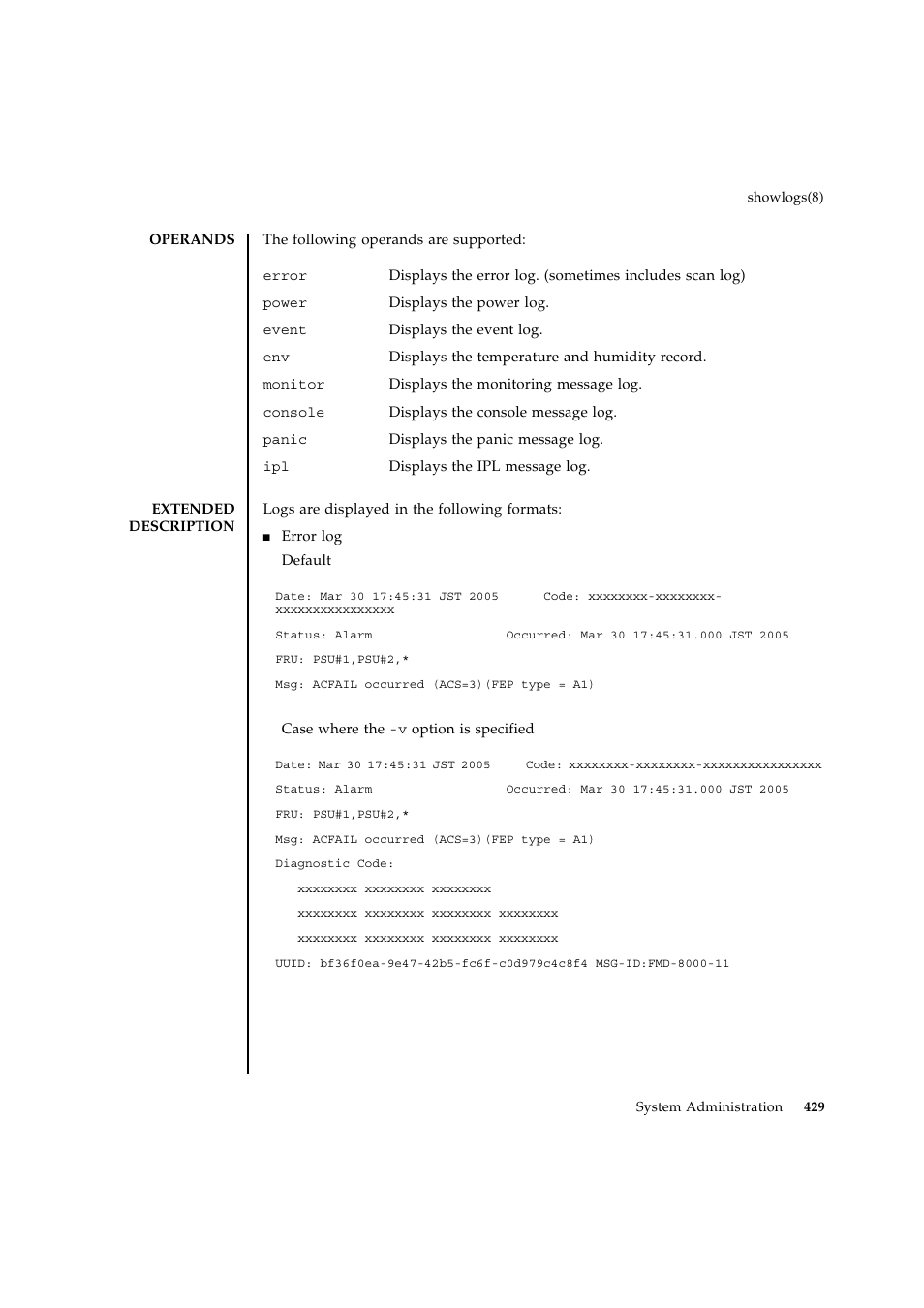 FUJITSU SPARC ENTERPRISE M9000 User Manual | Page 453 / 560