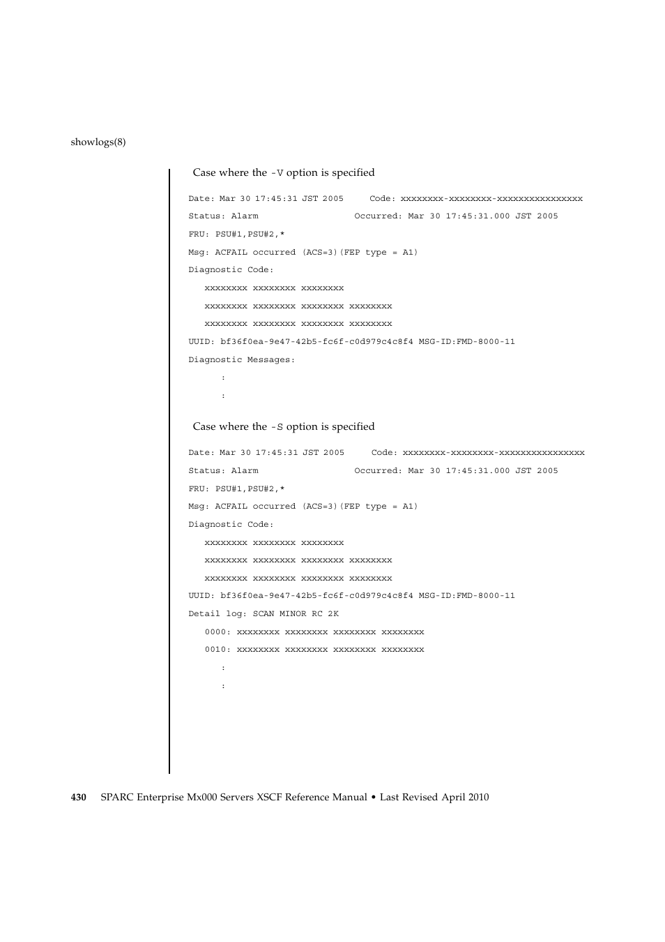 FUJITSU SPARC ENTERPRISE M9000 User Manual | Page 454 / 560