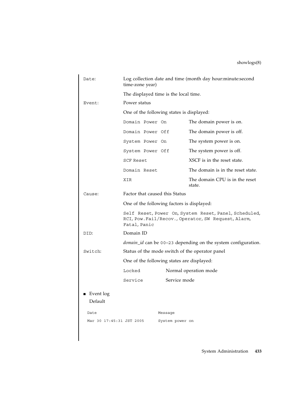 FUJITSU SPARC ENTERPRISE M9000 User Manual | Page 457 / 560