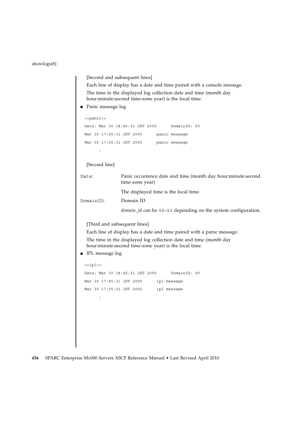 FUJITSU SPARC ENTERPRISE M9000 User Manual | Page 460 / 560