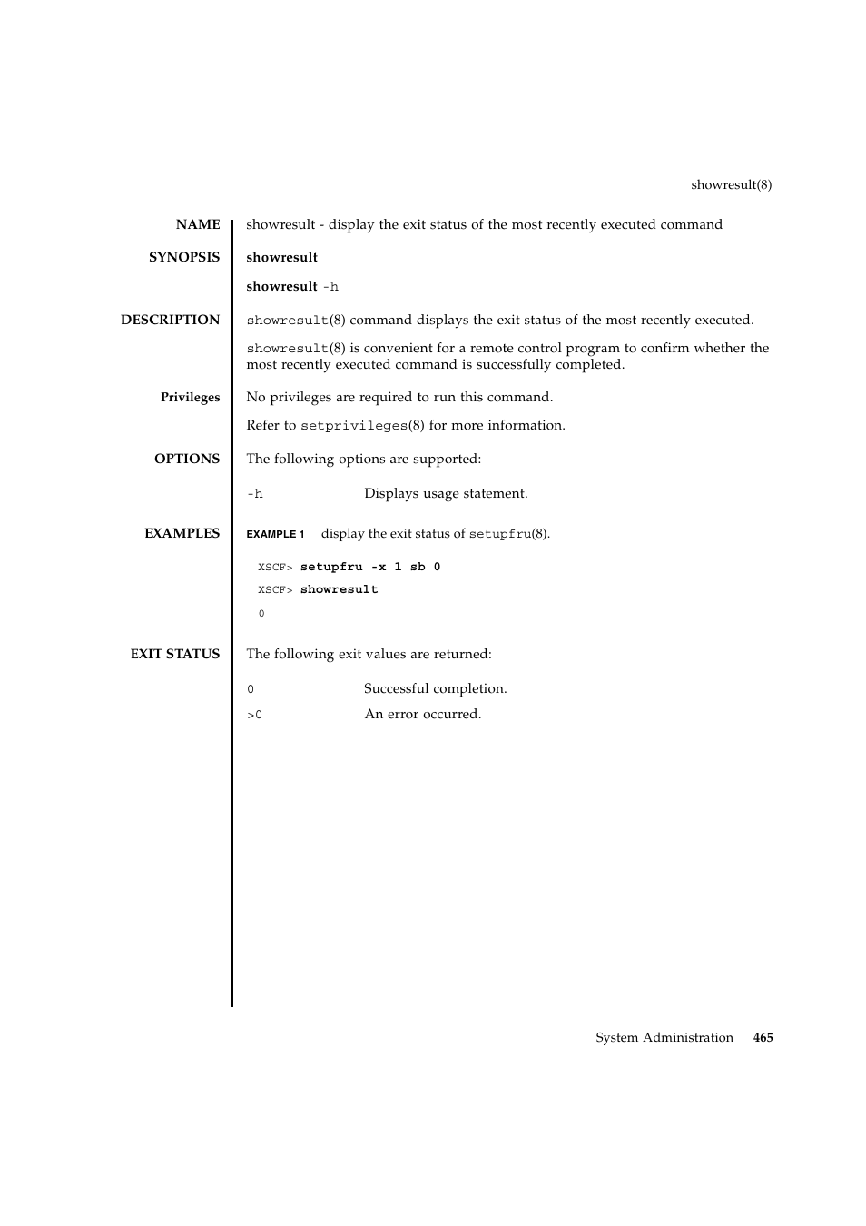 Showresult | FUJITSU SPARC ENTERPRISE M9000 User Manual | Page 489 / 560