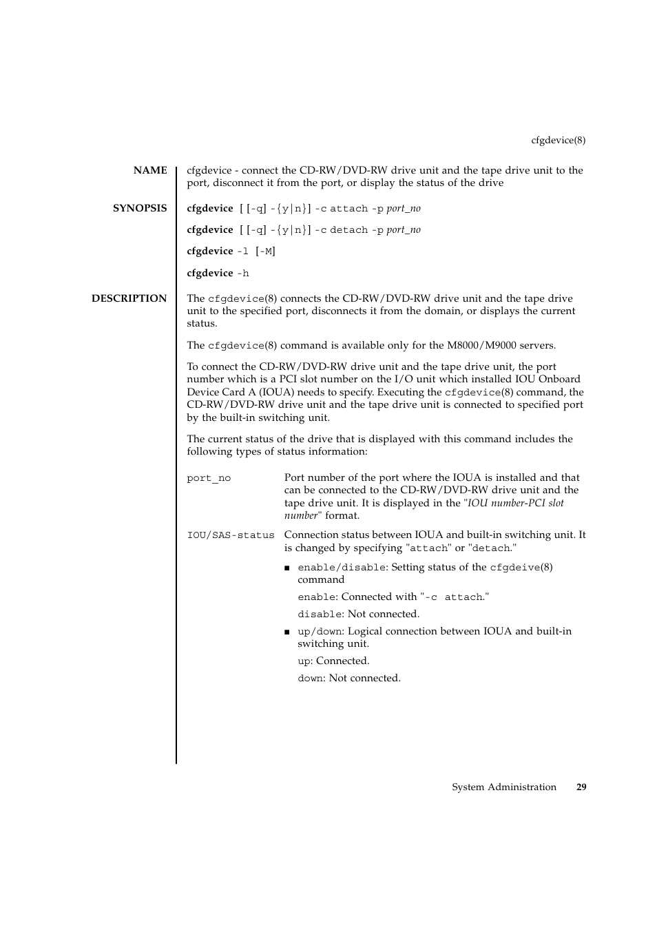 Cfgdevice | FUJITSU SPARC ENTERPRISE M9000 User Manual | Page 53 / 560