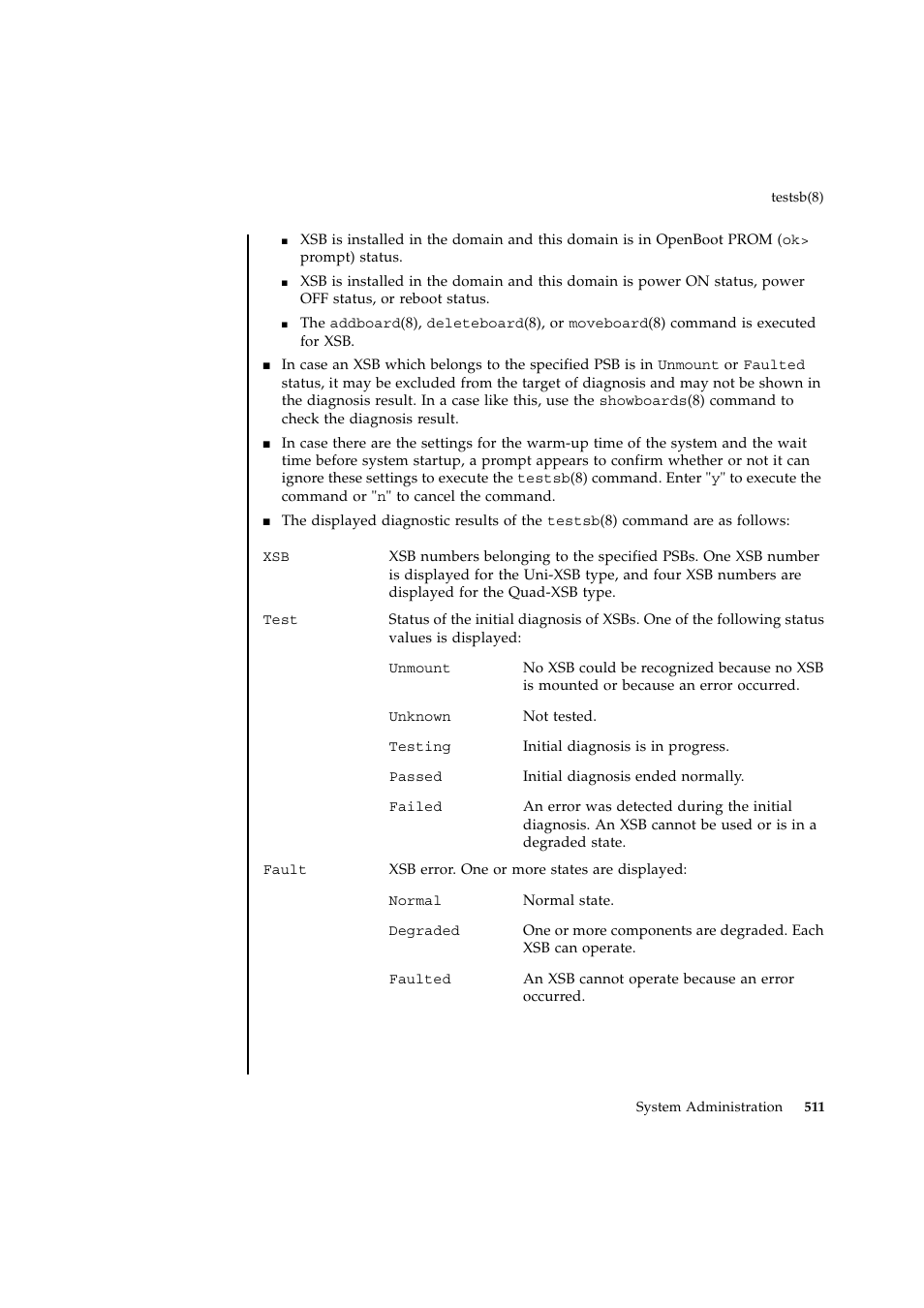 FUJITSU SPARC ENTERPRISE M9000 User Manual | Page 535 / 560