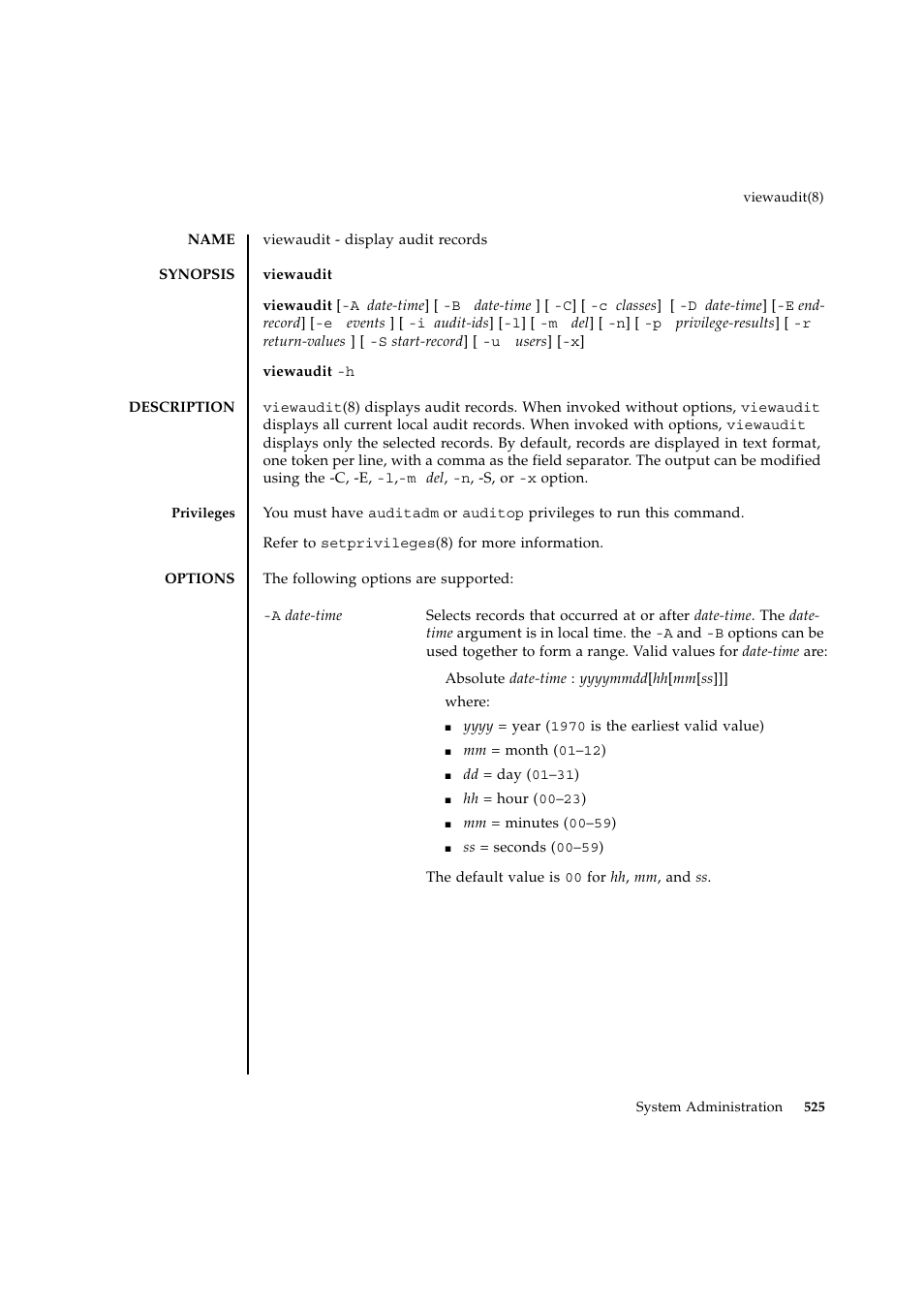 Viewaudit | FUJITSU SPARC ENTERPRISE M9000 User Manual | Page 549 / 560