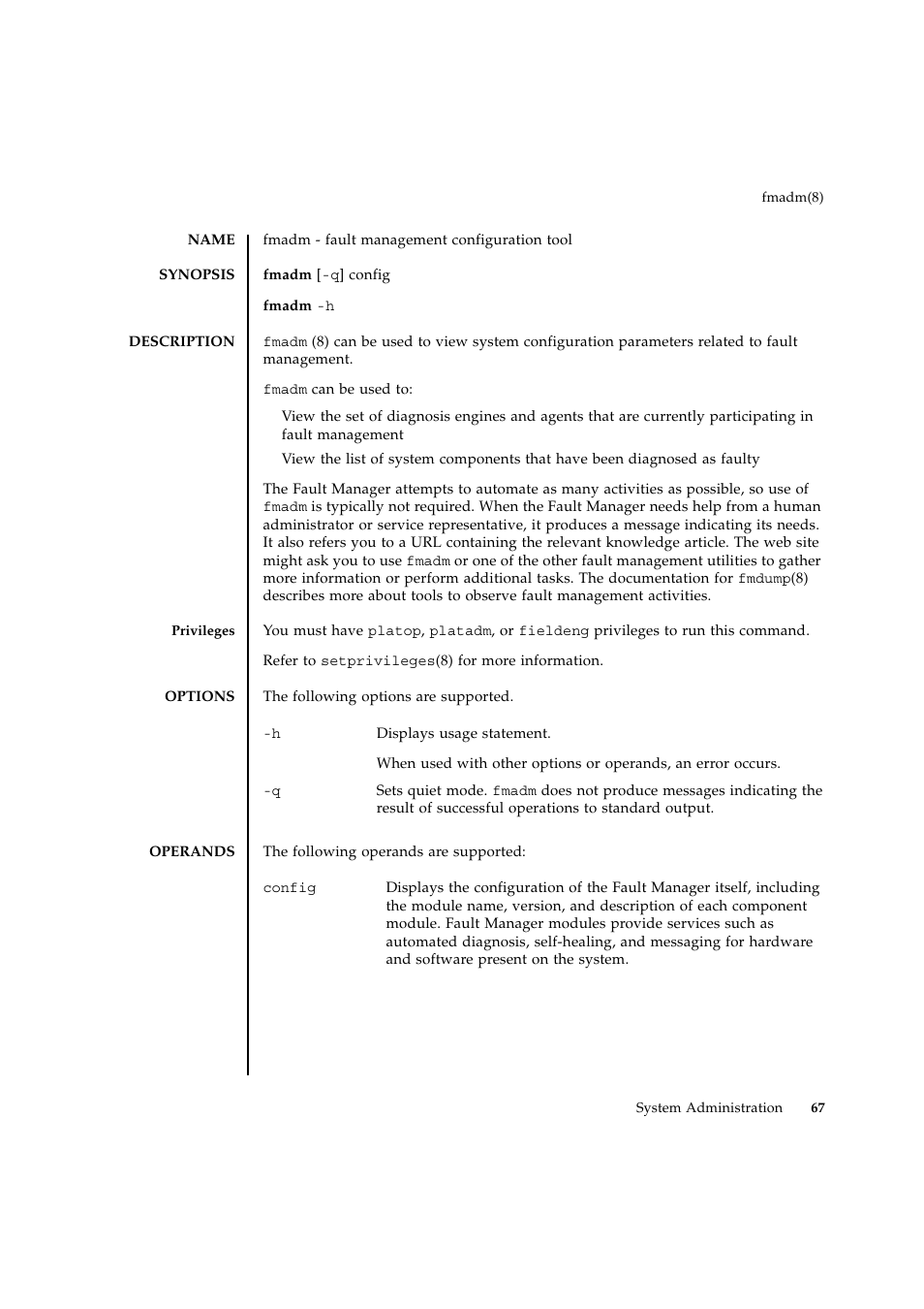 Fmadm | FUJITSU SPARC ENTERPRISE M9000 User Manual | Page 91 / 560