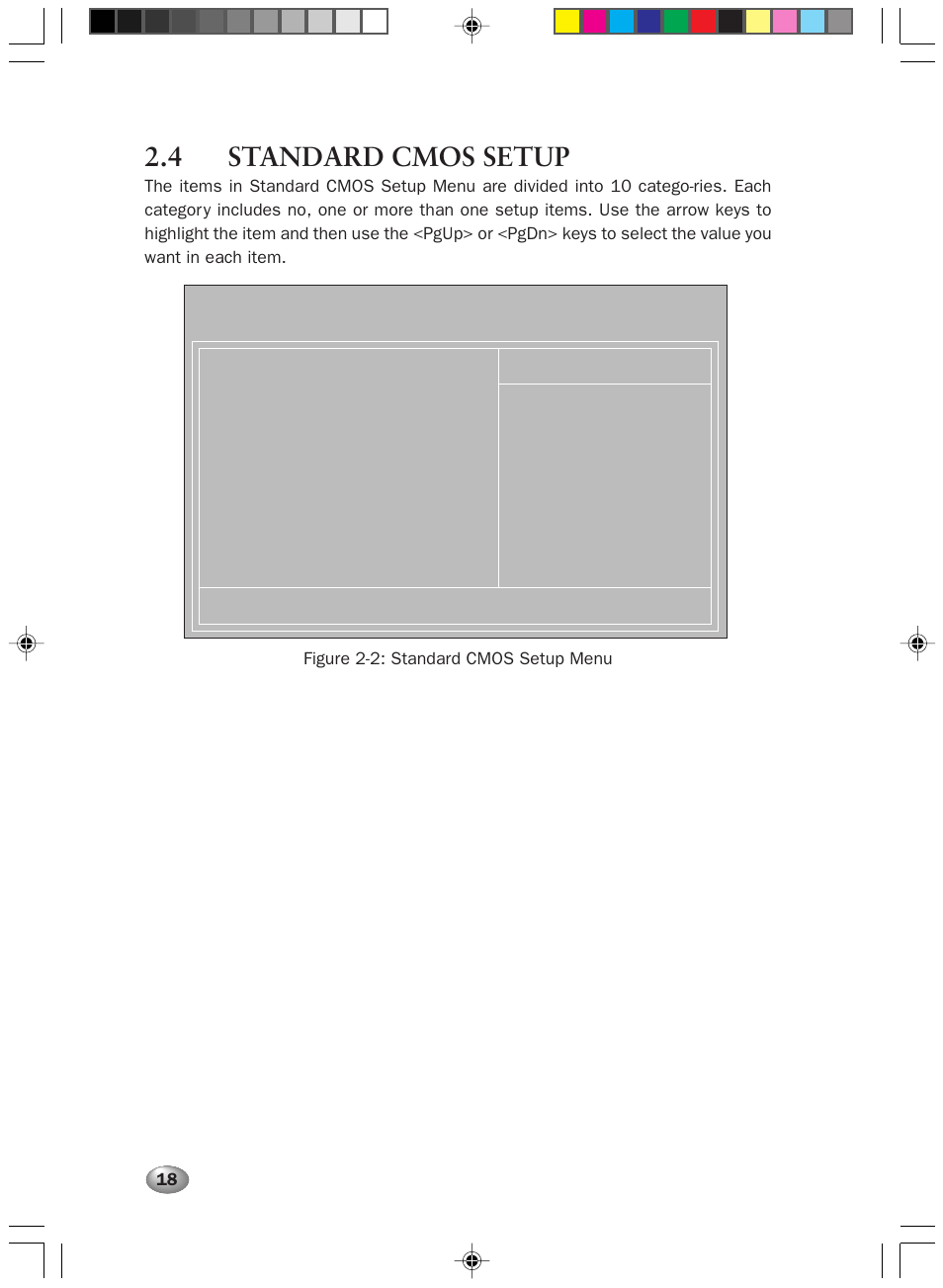 4 standard cmos setup | FUJITSU DESKPOWER 2000 User Manual | Page 30 / 50