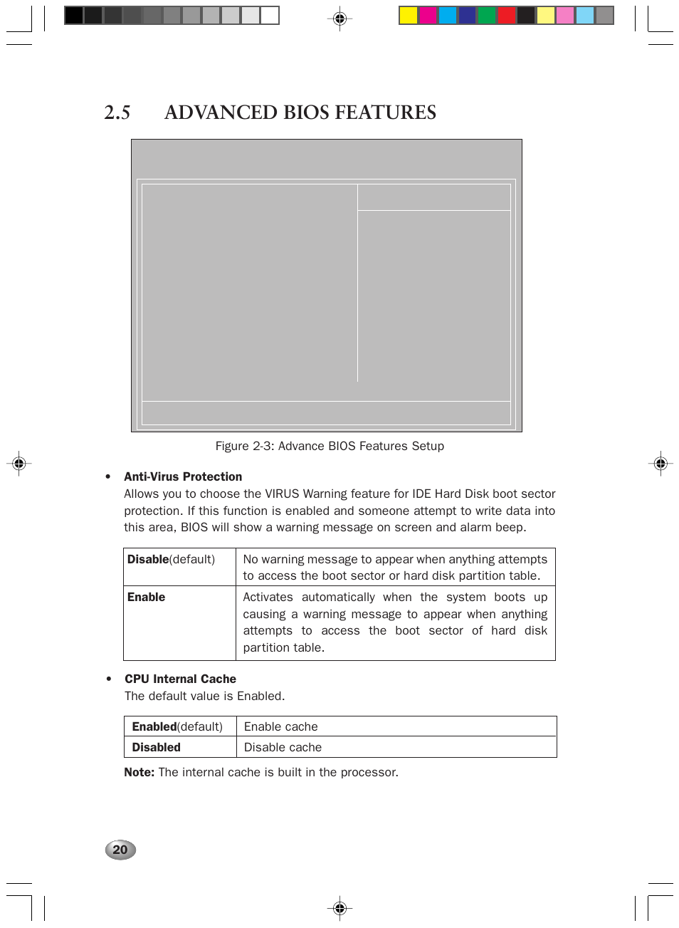 5 advanced bios features | FUJITSU DESKPOWER 2000 User Manual | Page 32 / 50