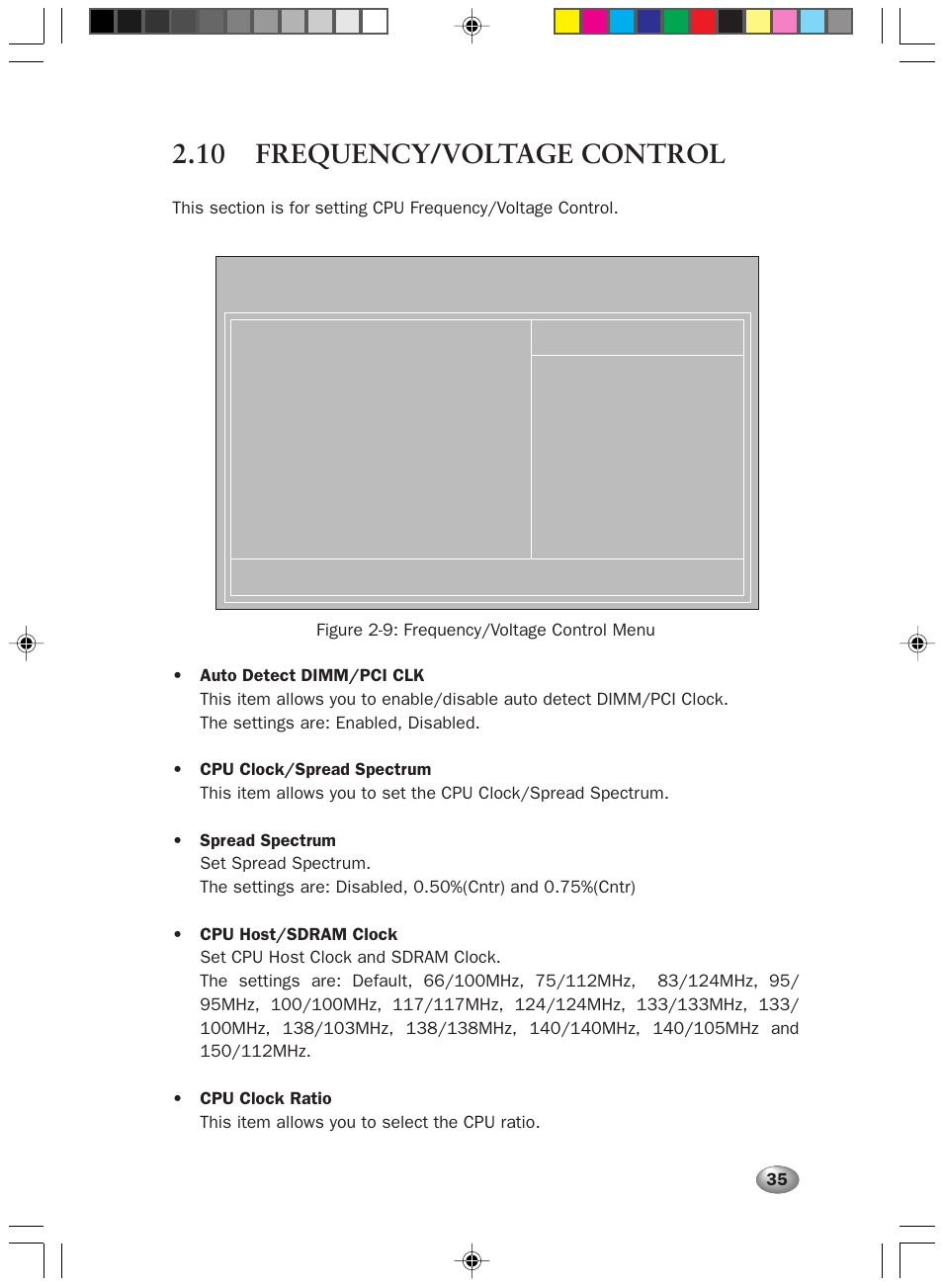 10 frequency/voltage control | FUJITSU DESKPOWER 2000 User Manual | Page 47 / 50