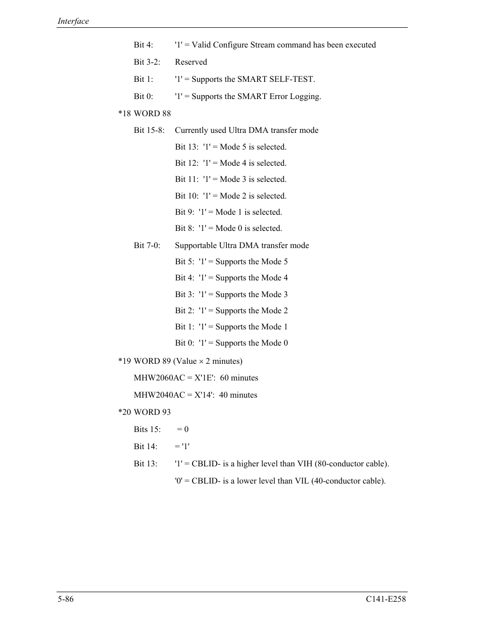 FUJITSU MHW2060AC User Manual | Page 162 / 278