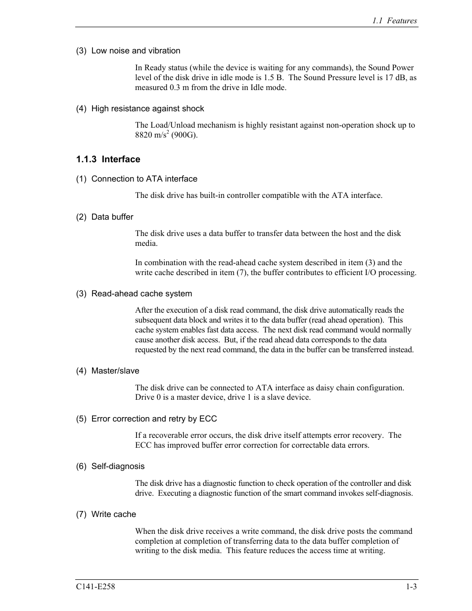 3 interface | FUJITSU MHW2060AC User Manual | Page 25 / 278