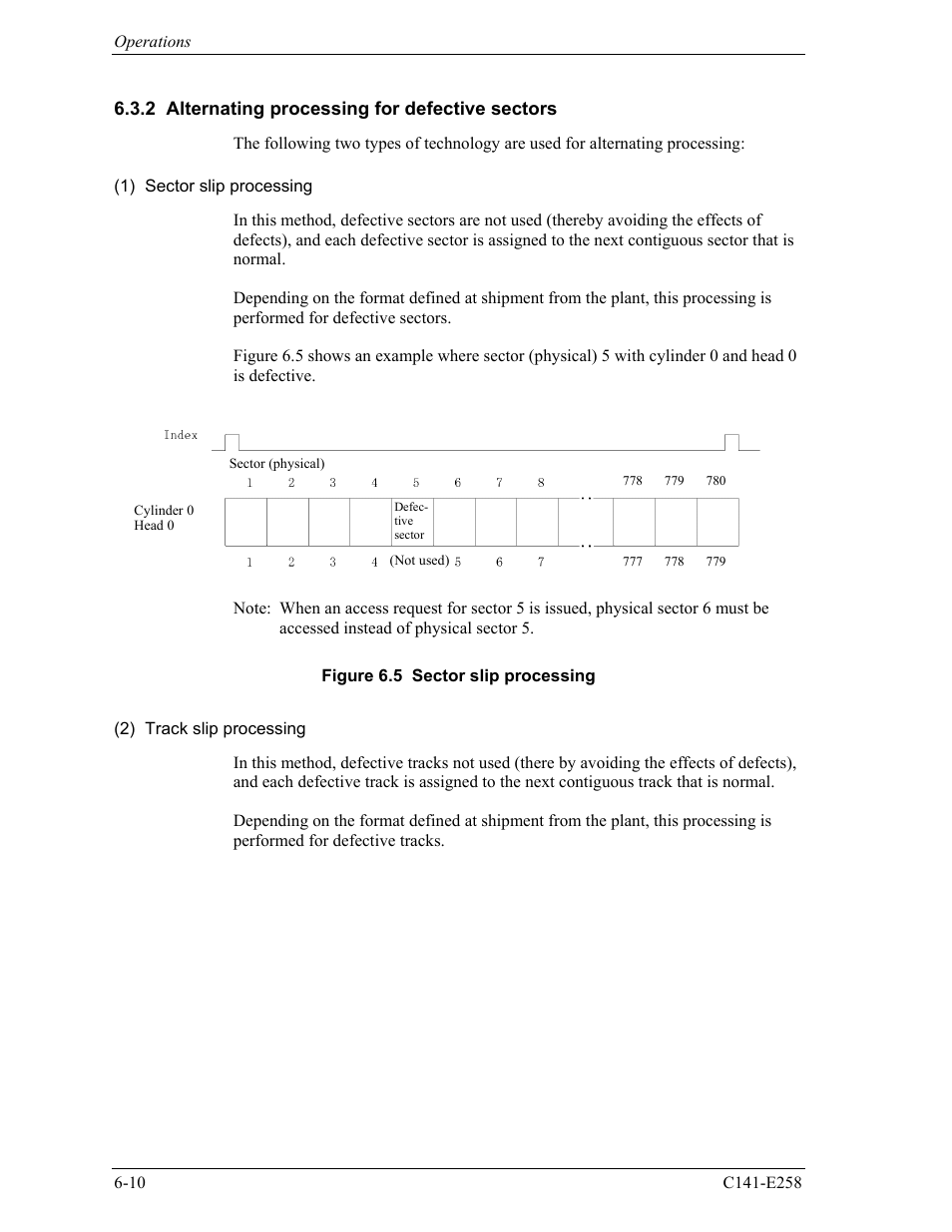 2 alternating processing for defective sectors | FUJITSU MHW2060AC User Manual | Page 250 / 278