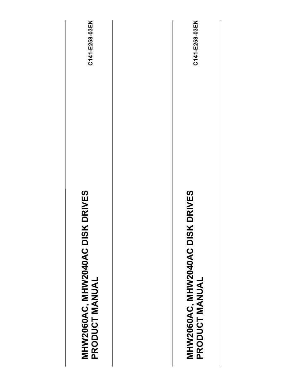 Spine | FUJITSU MHW2060AC User Manual | Page 275 / 278