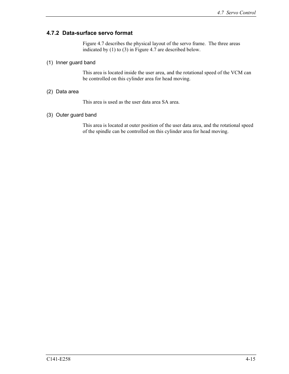 2 data-surface servo format | FUJITSU MHW2060AC User Manual | Page 71 / 278