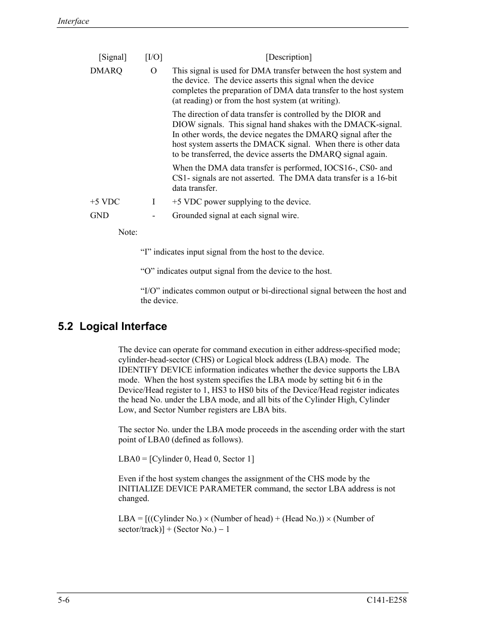 2 logical interface | FUJITSU MHW2060AC User Manual | Page 82 / 278