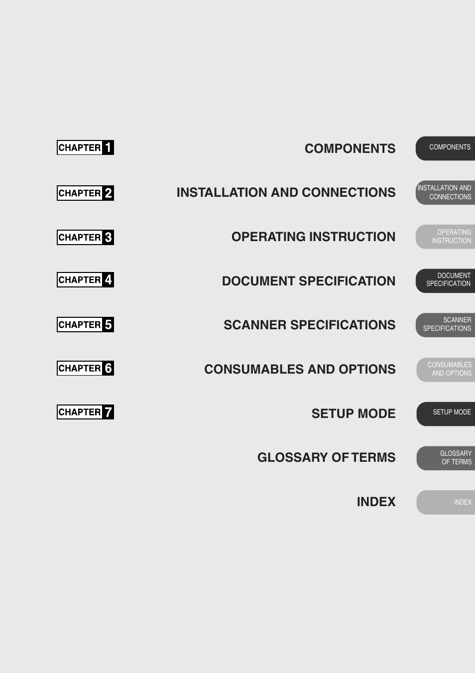 Chapter index | FUJITSU fi-4750L User Manual | Page 11 / 95